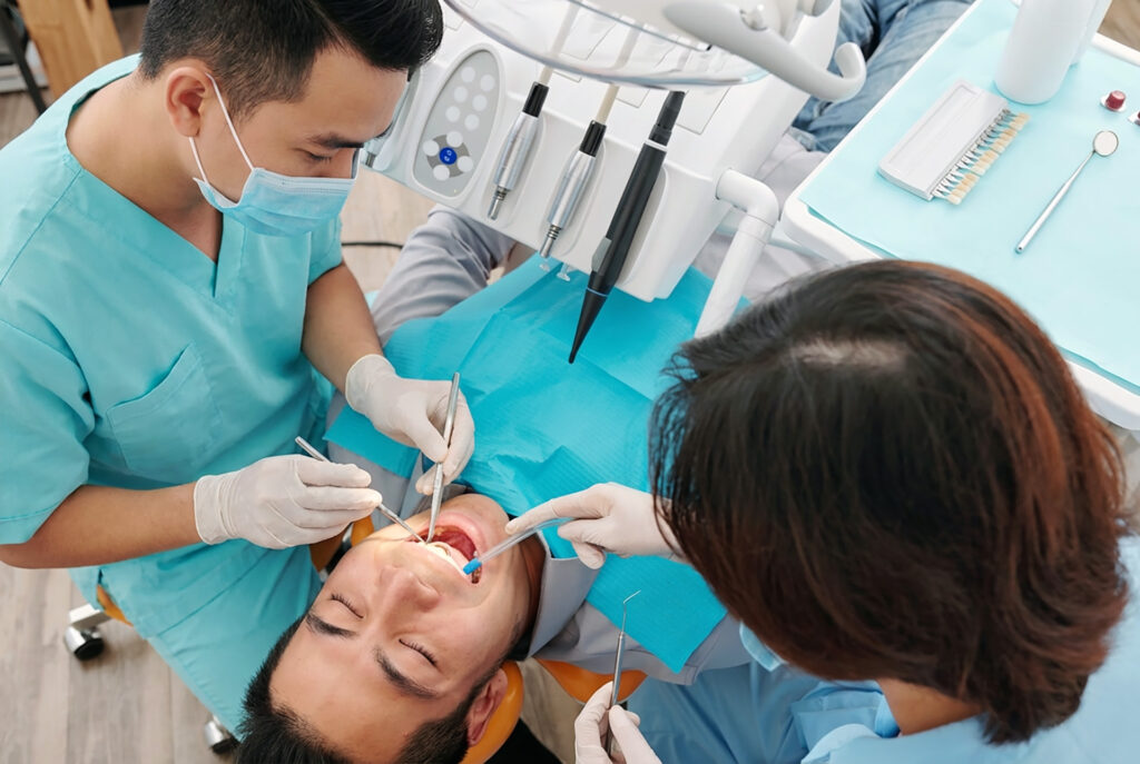 front teeth cavity treatment