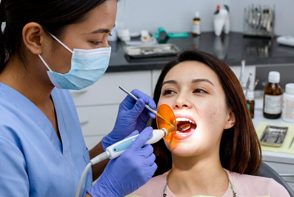 tooth-coloured dental fillings