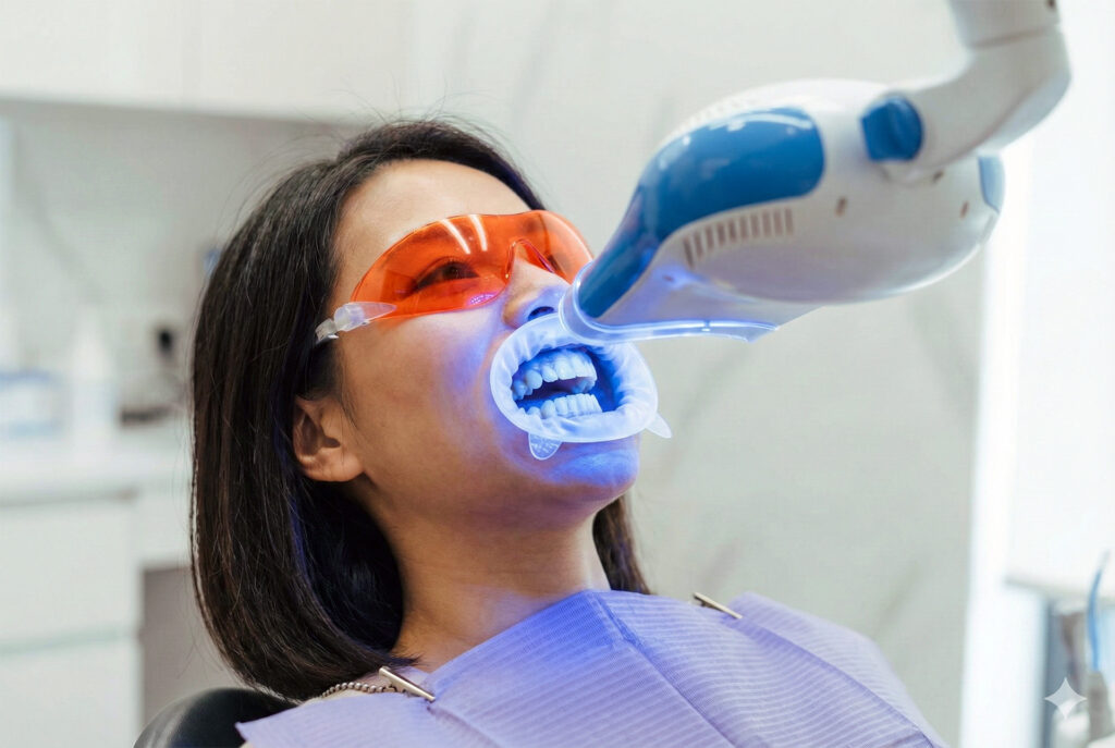 in-chair teeth whitening Singapore