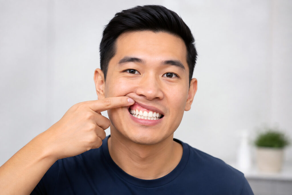 swollen gums around tooth